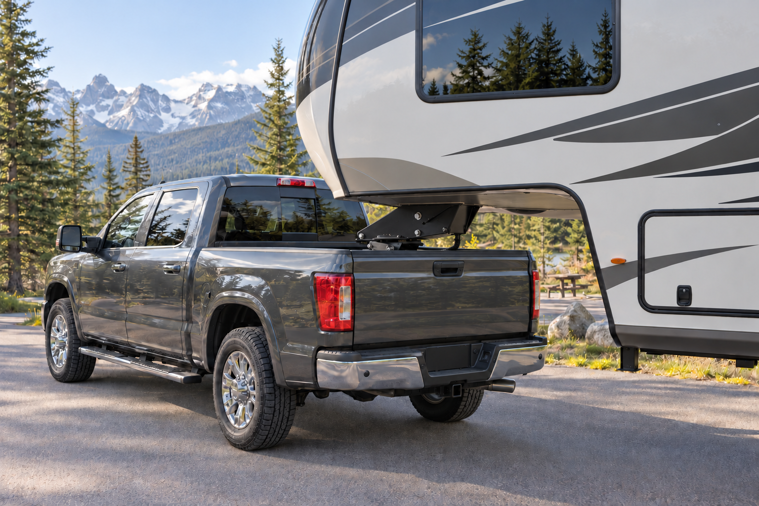 Fifth-Wheel Towing Basics: Hitching, Turning, Braking, and Safe Handling